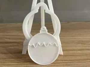 Christma bauble - cookie cutter+stamp