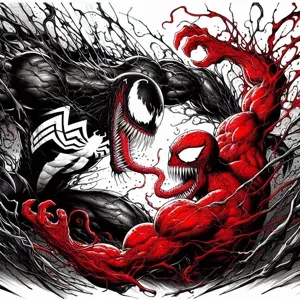 Venom vs Carnage - HueForge