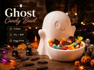 Cute Ghost Candy Bowl – Halloween Decor