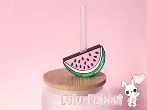 Watermelon Straw Topper