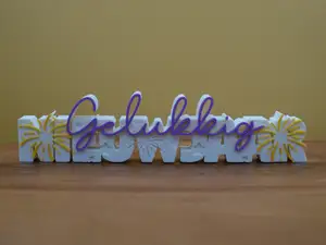 Woordbeeld - Gelukkig nieuwjaar (Nederlands)