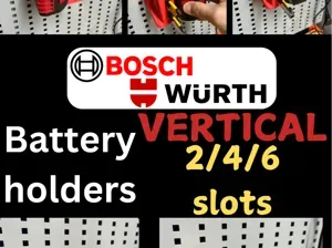 Bosch/Würth 18V vertical battery holder - 2/4/6