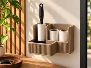 Lint Roller Station – Wall-Mounted Organizer