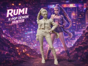 Rumi – K-Pop Demon Hunters Fan Art Figure