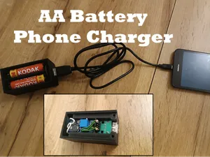 AA battery phone charger