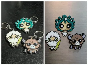 Cute Greek Mythology Magnets & keychains - layered