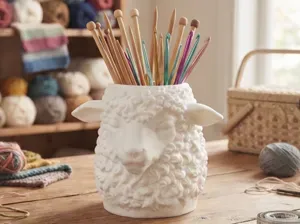 Cozy Sheep Knitting Needle Holder