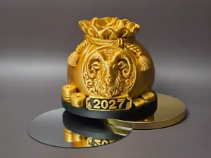 Golden Goat 2027 – Lucky Coin Piggy Bank