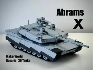 Abrams X US 4th-Gen Main Battle Tank 1/35 Scale