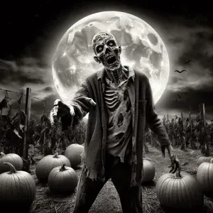 Zombie pumpkin patch - Hueforge 4 color filament painting