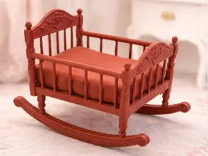 Dollhouse Victorian Rocking Cradle