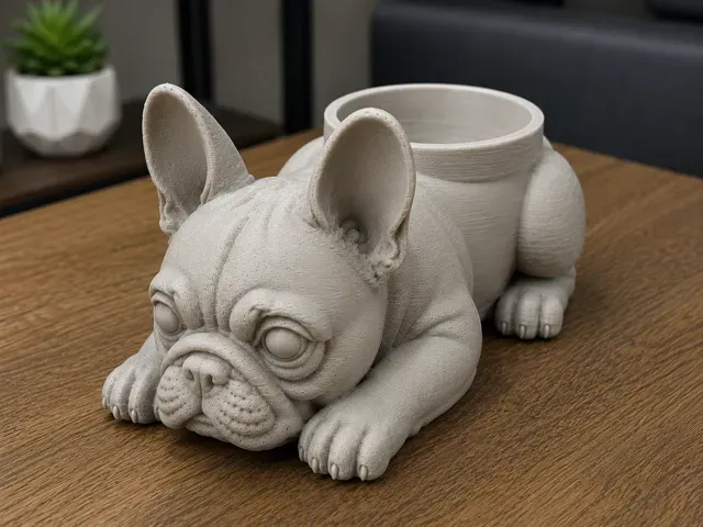 French Bulldog Planter | Decorative Animal Pot — Фото 4 из 4