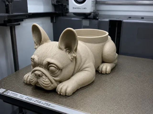 French Bulldog Planter | Decorative Animal Pot — Фото 3 из 4