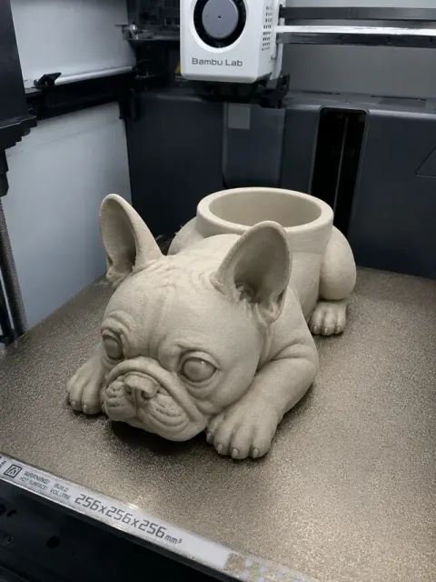 French Bulldog Planter | Decorative Animal Pot — Фото 2 из 4