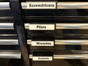 Husky Toolbox Drawer Swappable Slide-in Labels