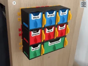 Fresh3D Detachable Wall-Mounted Storage Containers