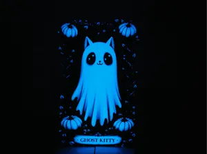 Ghost Kitty - Glow in the Dark Halloween Hueforge
