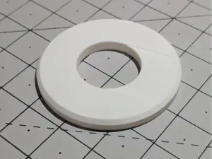 Split Flange Snap-On Escutcheon for 1.25" PVC Pipe