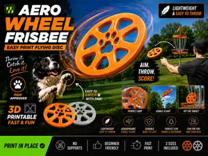 Aero Wheel Frisbee | Easy Print Flying Disc
