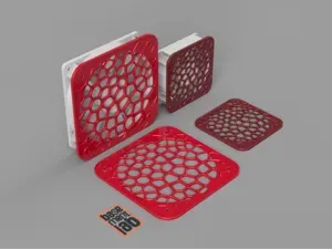 Cooling Fan Cover 80 / 120 mm Voronoi Design