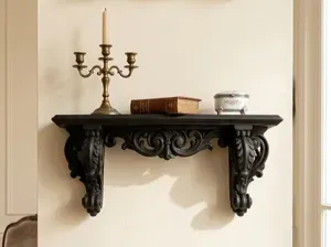 Baroque Elegant Scroll Corbel Shelf
