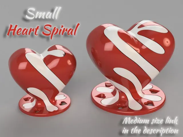 Small Heart Spiral vortex illusion fidget - v2.1 — Фото 6 из 10