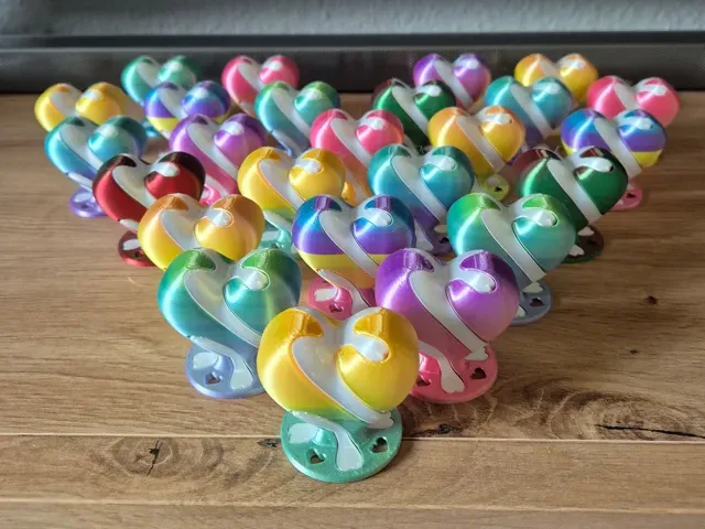 Small Heart Spiral vortex illusion fidget - v2.1 — Фото 4 из 10