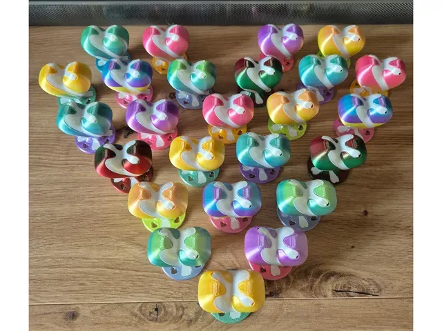 Small Heart Spiral vortex illusion fidget - v2.1 — Фото 3 из 10