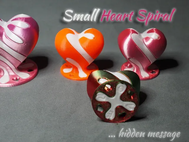 Small Heart Spiral vortex illusion fidget - v2.1 — Фото 7 из 10