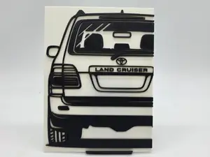 2D Wall Art Toyota Landcruiser HDJ100