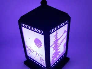 Lantern Photo Box, lithophane box