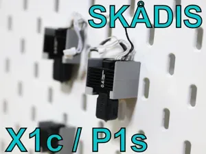 Skadis Bambu X1C / P1S / P1P Hotend Holder