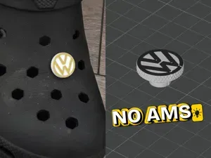 Volkswagen Logo Clogs Charm (Croc Jibbitz)