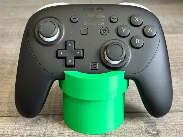 Nintendo Switch 2 Pro controller stand warp pipe