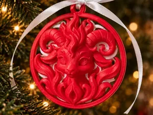 Fire Ram 2027 — Multicolor Christmas Ornament