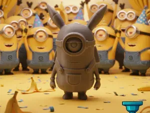 Minion Pikachu Fusion: The Electric Adventurer