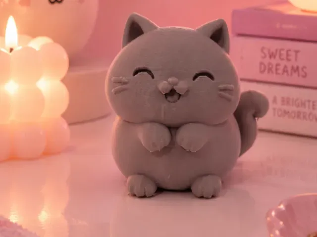 Chonky Happy Cat