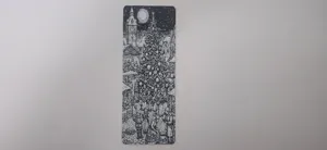 Festive Town Square Christmas Tree Bookmark
