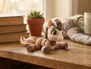 Cute Articulated Pony Flexi - Cute Horse Figure