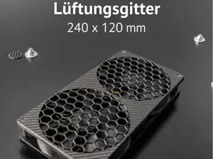 Lüftungsgitter 240x120 mm PC Lüfter
