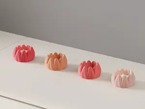 Tealight Holder. Floral Tulip LED Candle stand