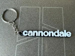 Cannondale Logo Keychain - Dual Color Quick Print