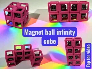Magnet ball infinity cube