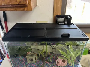 10 gallon hinged fish tank cover