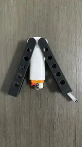 Lighter sleeve Balisong Butterfly Knife (BIC mini)