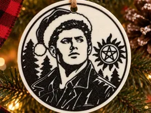 Dean Winchester Supernatural Christmas Ornament