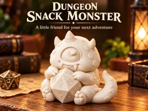 Dungeon Snack Monster | Cute Desk & Shelf Decor