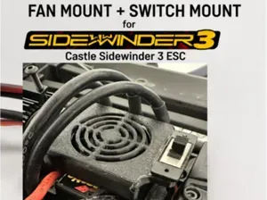 Castle Sidewinder 3 Fan Mount with Switch Holder