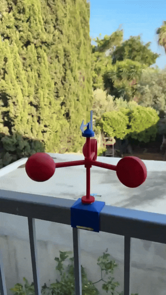 Wind Speed and Direction Anemometer (Dual Shaft)