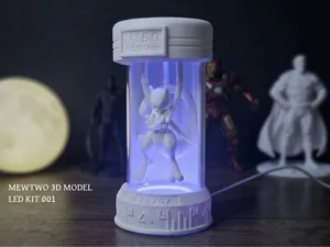 Pokemon Mewtwo: Capsula Lab per LED Kit 001